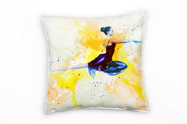 Paul Sinus Art Ballett VII Deko Kissen Bezug 40x40cm für Couch Sofa Lounge Zierkissen