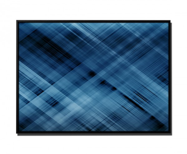 Paul Sinus Art 105x75cm Leinwandbild Petrol Abstrakt Linien Geometrisch