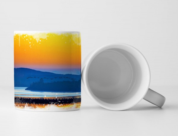 Paul Sinus Art Tasse Geschenk Fotografie – Landschaft in orange