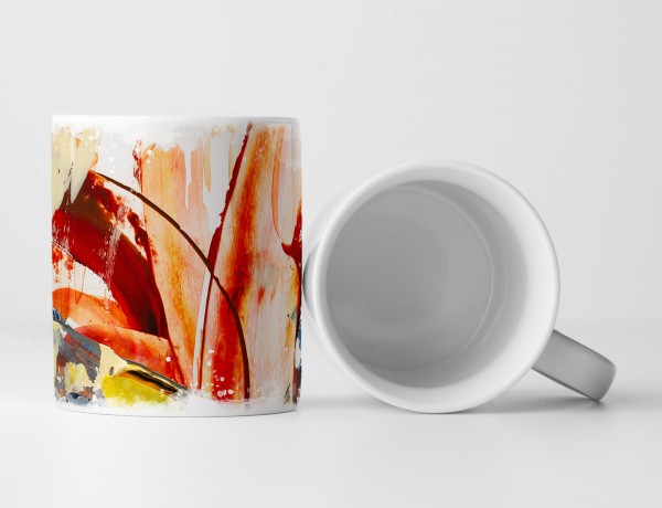 Paul Sinus Art Tasse Geschenk abstraktes Gemälde in bunt