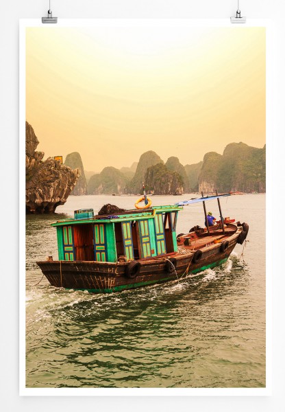 Paul Sinus Art 90x60cm Poster Halong Bay in Vietnam