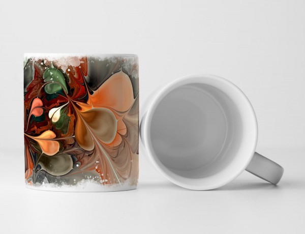 Paul Sinus Art Tasse Geschenk Digitale Grafik – Vermischte Farbschlieren