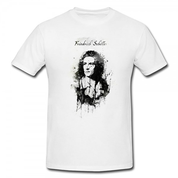 Paul Sinus Art Friedrich Schiller Premium Herren und Damen T-Shirt Motiv aus Paul Sinus Aquarell