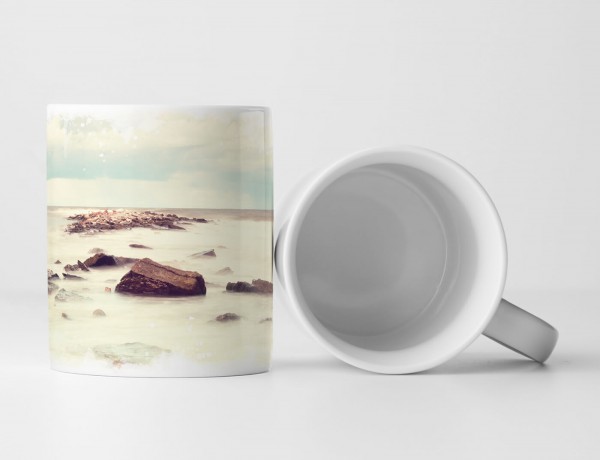 Paul Sinus Art Tasse Geschenk Landschaftsfotografie – Steine im Meer