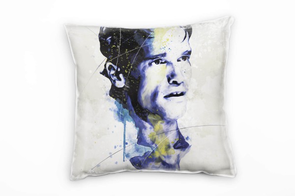 Paul Sinus Art Arnold Schwarzenegger II Deko Kissen Bezug 40x40cm für Couch Sofa Lounge Zierkissen