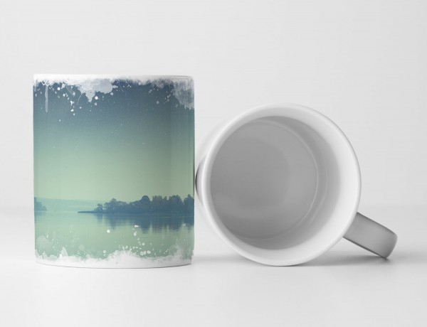 Paul Sinus Art Tasse Geschenk Landschaftsfotografie – Inseln unterm Sternenhimmel