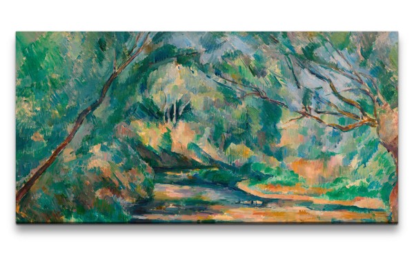 Paul Sinus Art Remaster 120x60cm Paul Cézanne weltberühmtes Wandbild The Brook Wunderschön Zeitlos