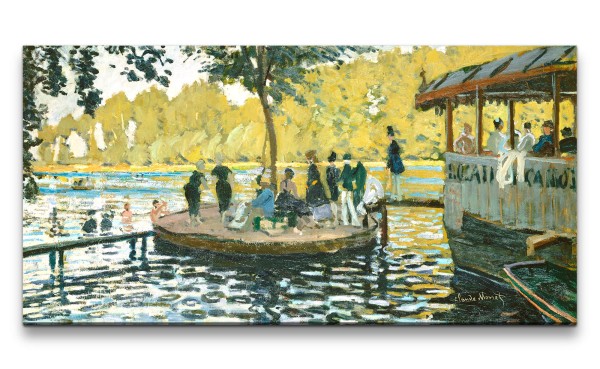 Paul Sinus Art Remaster 120x60cm Claude Monet Impressionismus weltberühmtes Wandbild La Grenouillèr See