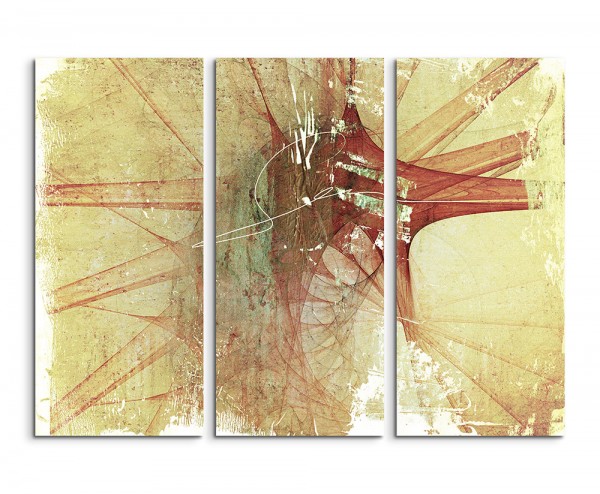 Paul Sinus Art 130x90cm Wandbild Abstrakt 704 -3x90x40cm