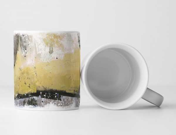 Paul Sinus Art Tasse Geschenk großteils goldrute, weiß, grau, schwarz