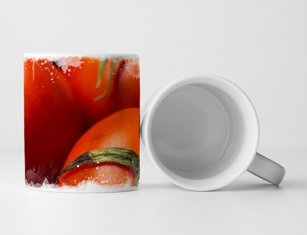 Paul Sinus Art Tasse Geschenk Nahaufnahme Tomaten – Garten