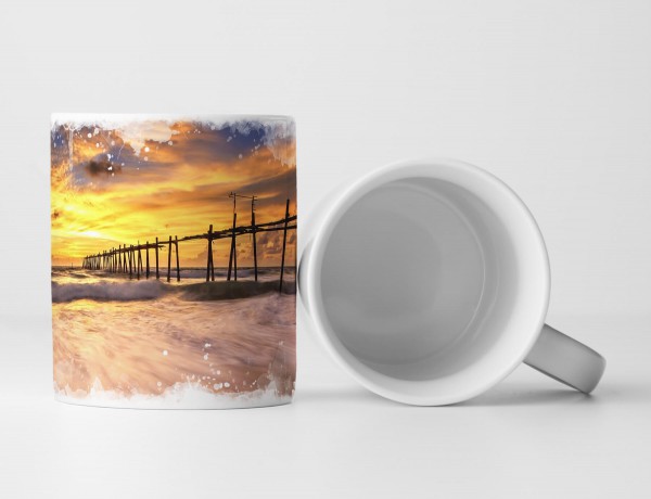 Paul Sinus Art Tasse Geschenk Sonnenuntergang Thailand