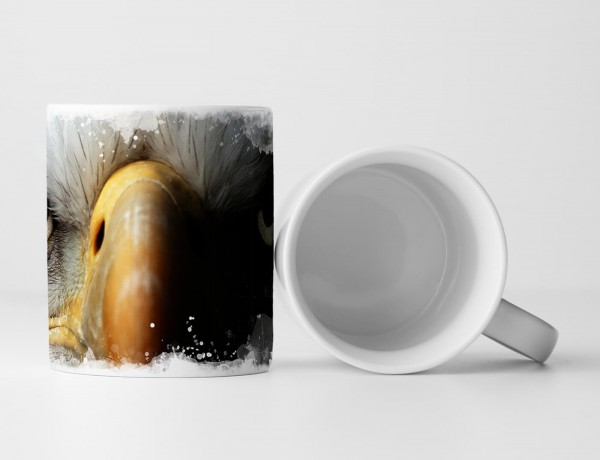 Paul Sinus Art Tasse Geschenk Tierfotografie – Seeadler im Porträt