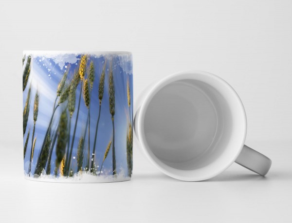 Paul Sinus Art Tasse Geschenk Naturfotografie – Ähren im Wind