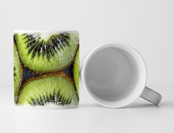 Paul Sinus Art Tasse Geschenk Food-Fotografie – Aufgeschnittene Kiwi