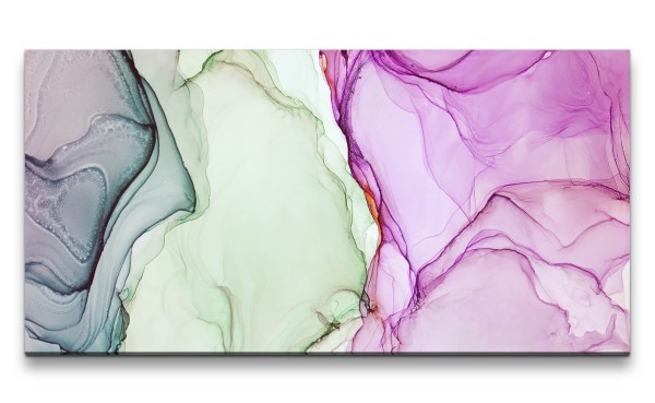 Paul Sinus Art Leinwandbild 120x60cm Acrylic Fluid fließende Farben Modern Abstrakt Kunstvoll