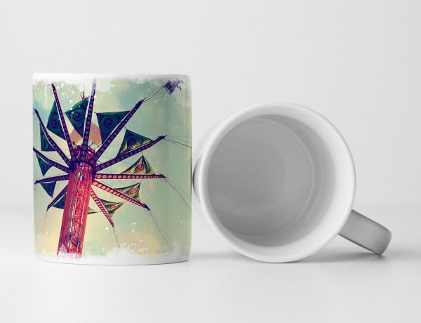 Paul Sinus Art Tasse Geschenk Künstlerische Fotografie – Retro Vintage Karussell