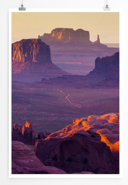 Paul Sinus Art 90x60cm Poster Hunt's Mesa Monument Valley USA