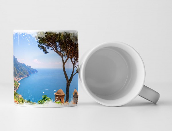 Paul Sinus Art Tasse Geschenk Landschaftsfotografie – Ravello Amalfi Küste in Italien