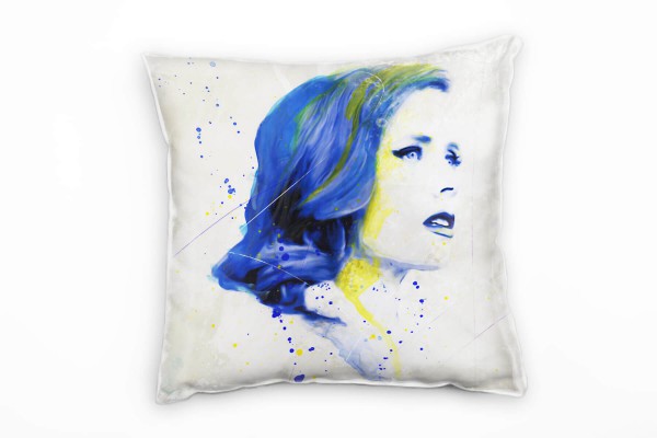 Paul Sinus Art Amy Adams II Deko Kissen Bezug 40x40cm für Couch Sofa Lounge Zierkissen