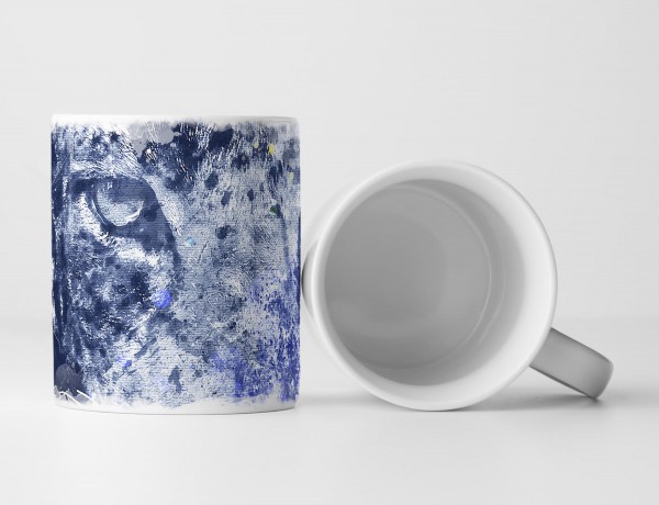 Paul Sinus Art Leopard Face Tasse als Geschenk, Design Sinus Art