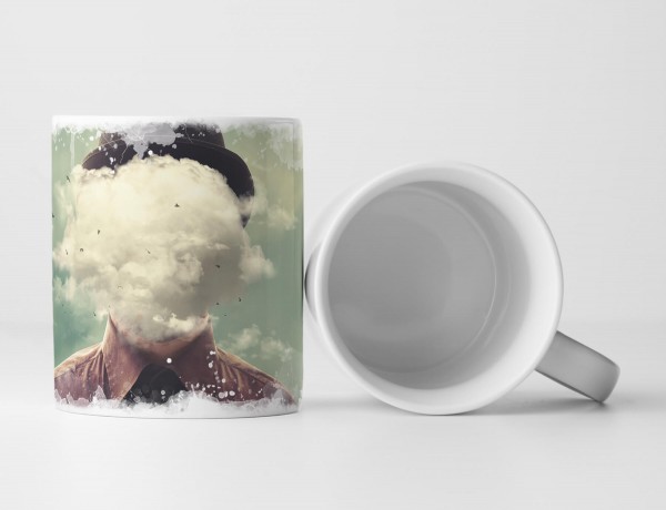 Paul Sinus Art Tasse Geschenk Retro Fotomanipulation – Wolkenkopf