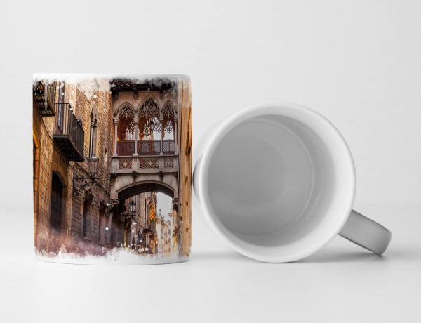 Paul Sinus Art Tasse Geschenk Fotografie - alte Stadtgasse