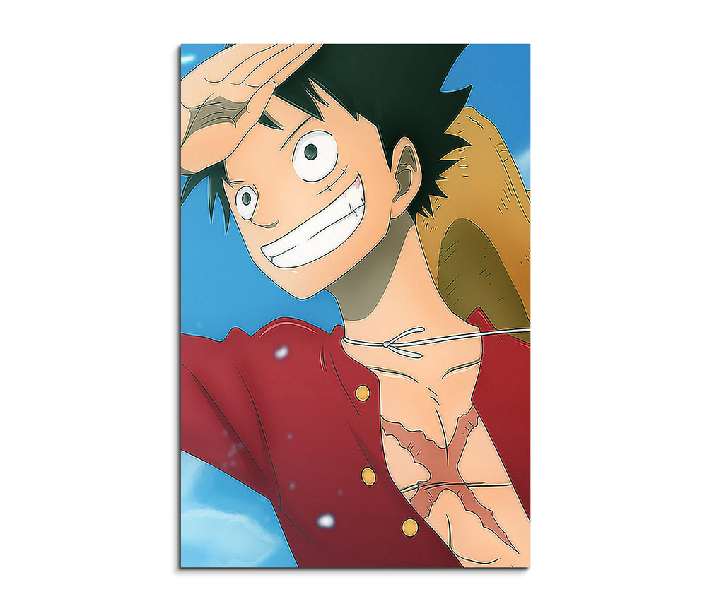 One Piece Monkey D Luffy 90x60cm Sinus Art Einzigartige Designs Geschenke Wandbilder Wohnaccessoires Zu Fairen Preisen