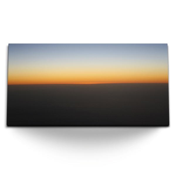 Paul Sinus Art Kunstdruck Bilder 120x60cm Horizont Sonnenuntergang Minimal Abendrot