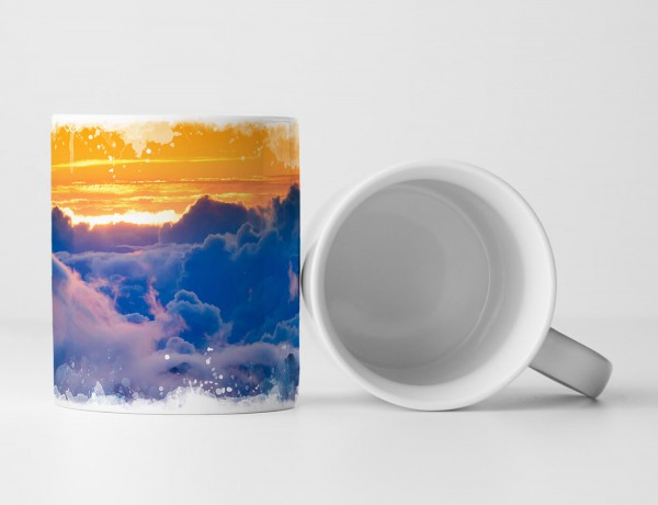 Paul Sinus Art Tasse Geschenk Landschaftsfotografie – Sonnenaufgang über den Wolken