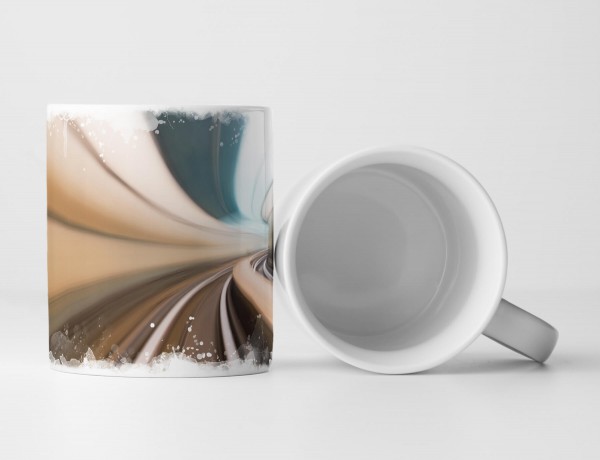 Paul Sinus Art Tasse Geschenk Bild – Bewegung Urban Highway Tunnel