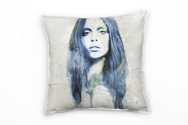 Paul Sinus Art Lady Gaga I Deko Kissen Bezug 40x40cm für Couch Sofa Lounge Zierkissen