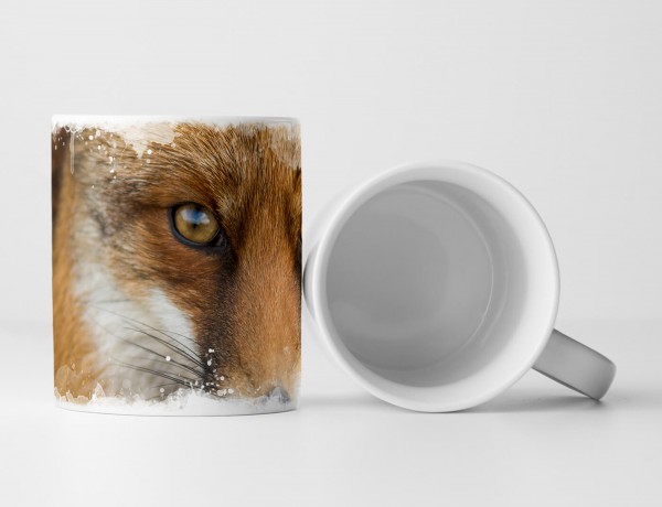 Paul Sinus Art Tasse Geschenk Tierfotografie – Roter europäischer Fuchs