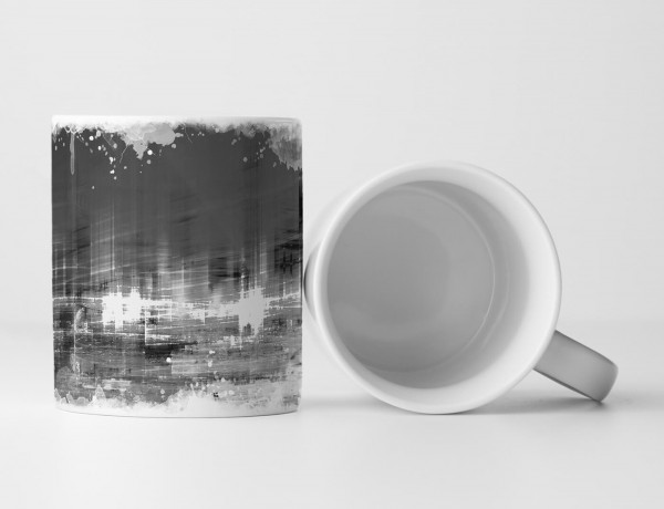 Paul Sinus Art Tasse Geschenk Digitale Illustration – Abstrakte Stadt bei Nacht