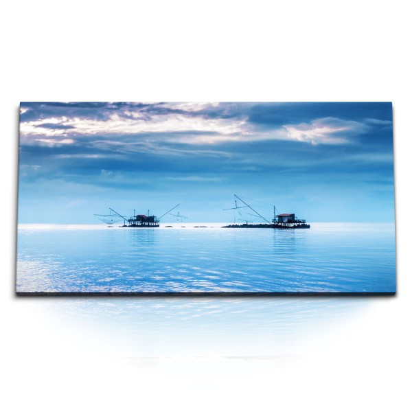 Paul Sinus Art Kunstdruck Bilder 120x60cm Blaues Meer Horizont Himmel Ozean