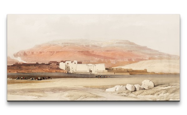 Paul Sinus Art Remaster 120x60cm Landschaft Ägypten alter Tempel Kunstvoll Illustration Schön