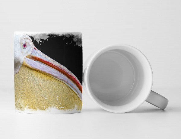 Paul Sinus Art Tasse Geschenk Tierfotografie – Pelikanportrait