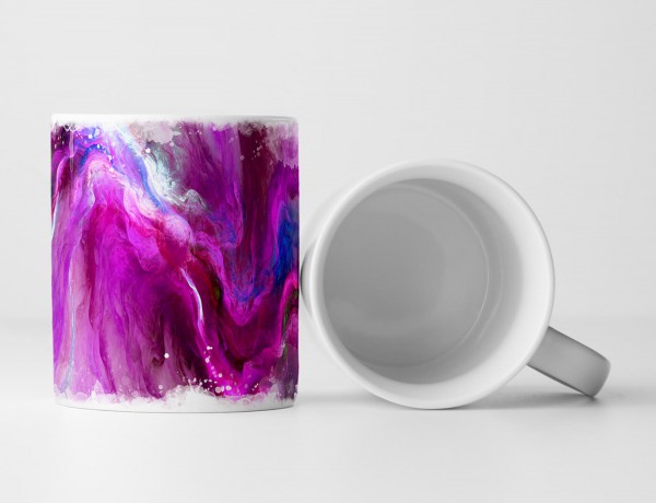 Paul Sinus Art Tasse Geschenk Abstrakter pinker Hintergrund