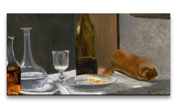 Paul Sinus Art Remaster 120x60cm Claude Monet Impressionismus weltberühmtes Wandbild Still Life with Bottle