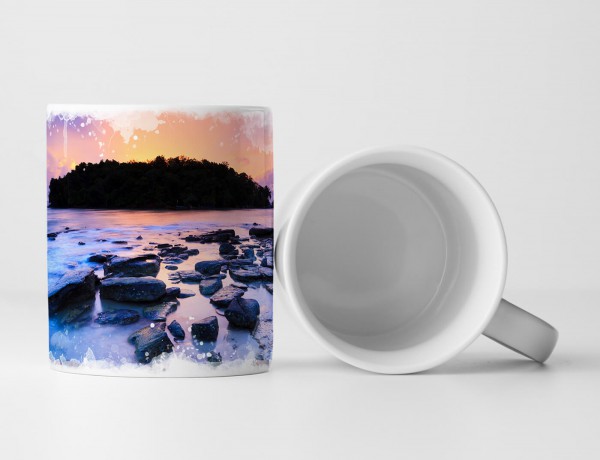 Paul Sinus Art Tasse Geschenk Landschaftsfotografie – Meer beim Klong Muang Strand Krabi Thailand