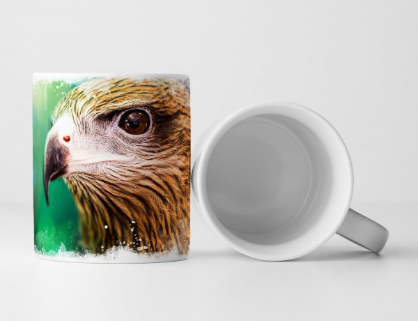 Paul Sinus Art Tasse Geschenk Tierfotografie – Brahminenweih im Porträt