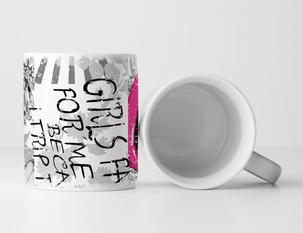 Paul Sinus Art EAU ZONE Motiv Spruch Tasse Geschenk