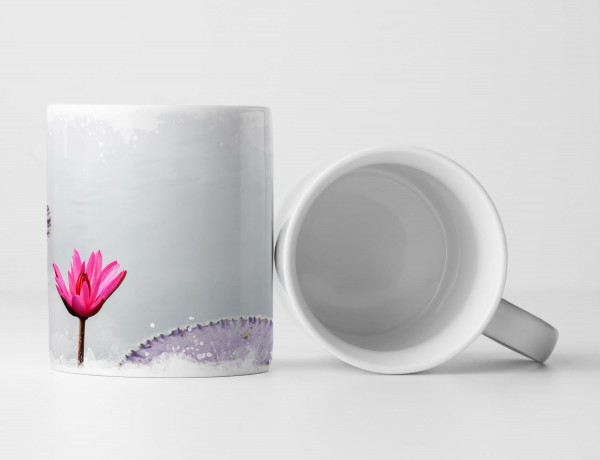 Paul Sinus Art Tasse Geschenk Fotografie – pinker Lotus