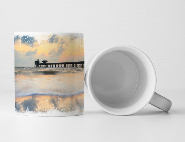 Paul Sinus Art Tasse Geschenk Strandbild