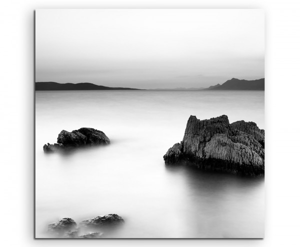 Paul Sinus Art Landschaftsfotografie – Sonnenaufgang an der Adria auf Leinwand