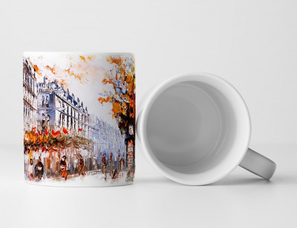 Paul Sinus Art Tasse Geschenk Bild – Die Straßen von Paris