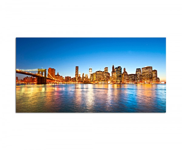 Paul Sinus Art 120x80cm Manhattan Brooklyn Bridge Wasser Himmel