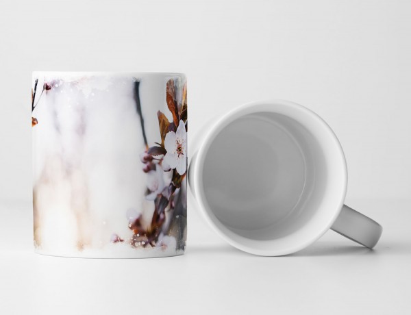 Paul Sinus Art Tasse Geschenk Naturfotografie – Blüten eines Apfelbaums im Frühling