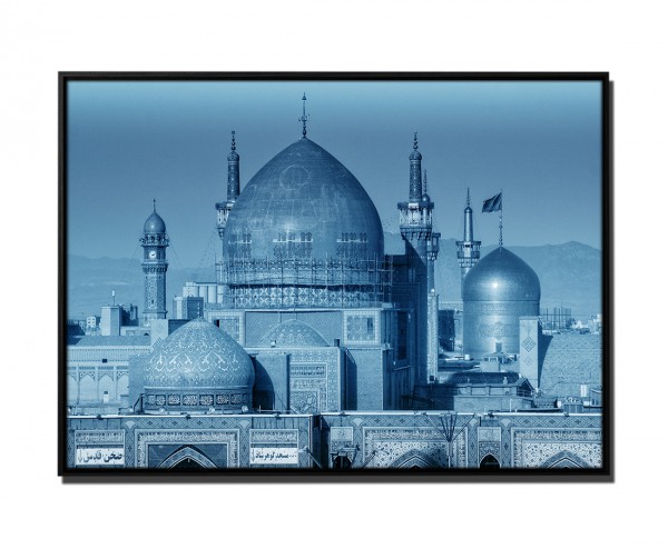 Paul Sinus Art 105x75cm Leinwandbild Petrol Imam-Reza-Schrein Iran