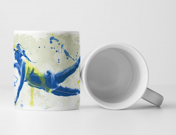 Paul Sinus Art Beach Volleyball Tasse als Geschenk, Design Sinus Art